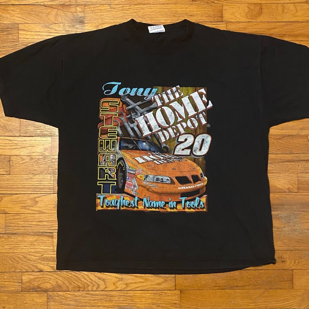Vintage Chase 1999 Tony Stewart #20 Home Depot NASCAR Tee
